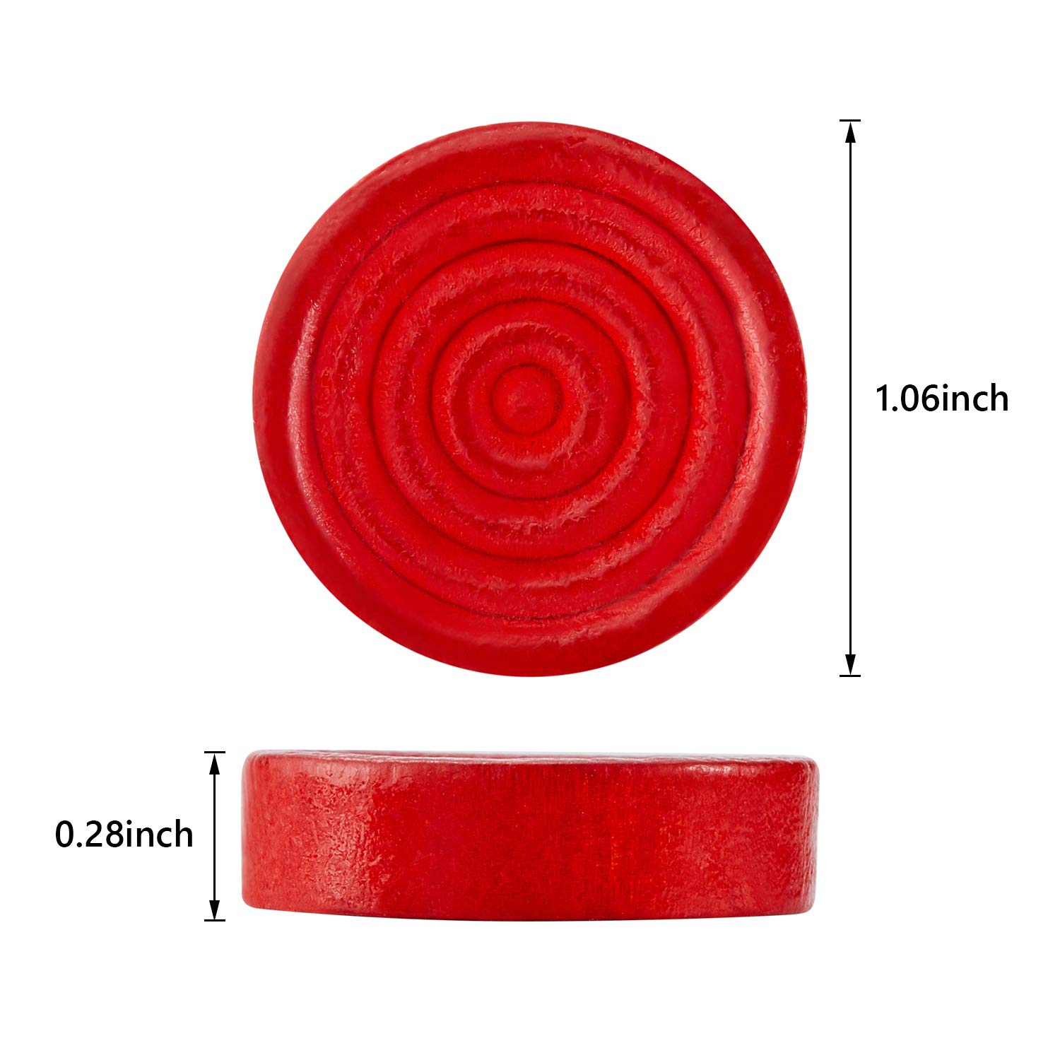 Foto 3 pulgar | Checkers Pieces Sumind Wooden 48 Piezas Con Bolsa De Almacenamiento - Venta Internacional.
