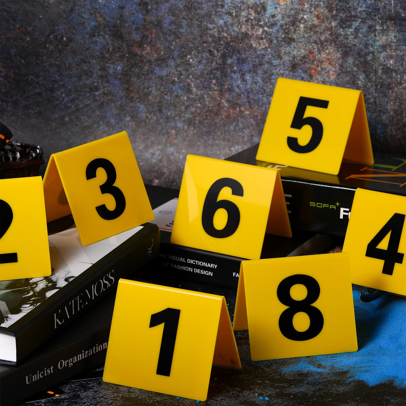 Foto 4 | Marcadores De Evidencia Vicenpal Detective Scene, 10 Unidades, Color Amarillo - Venta Internacional.