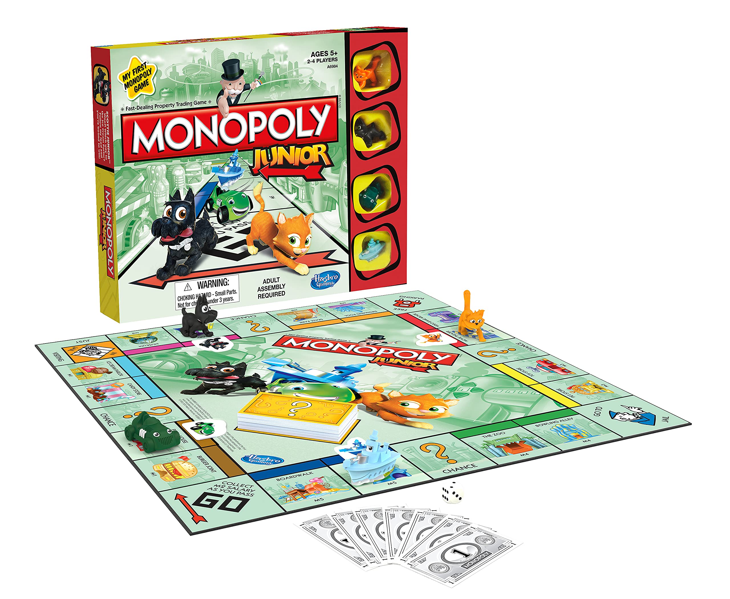 Foto 5 pulgar | Juego De Mesa Hasbro Gaming Monopoly Junior Kids 5+ Years - Venta Internacional.