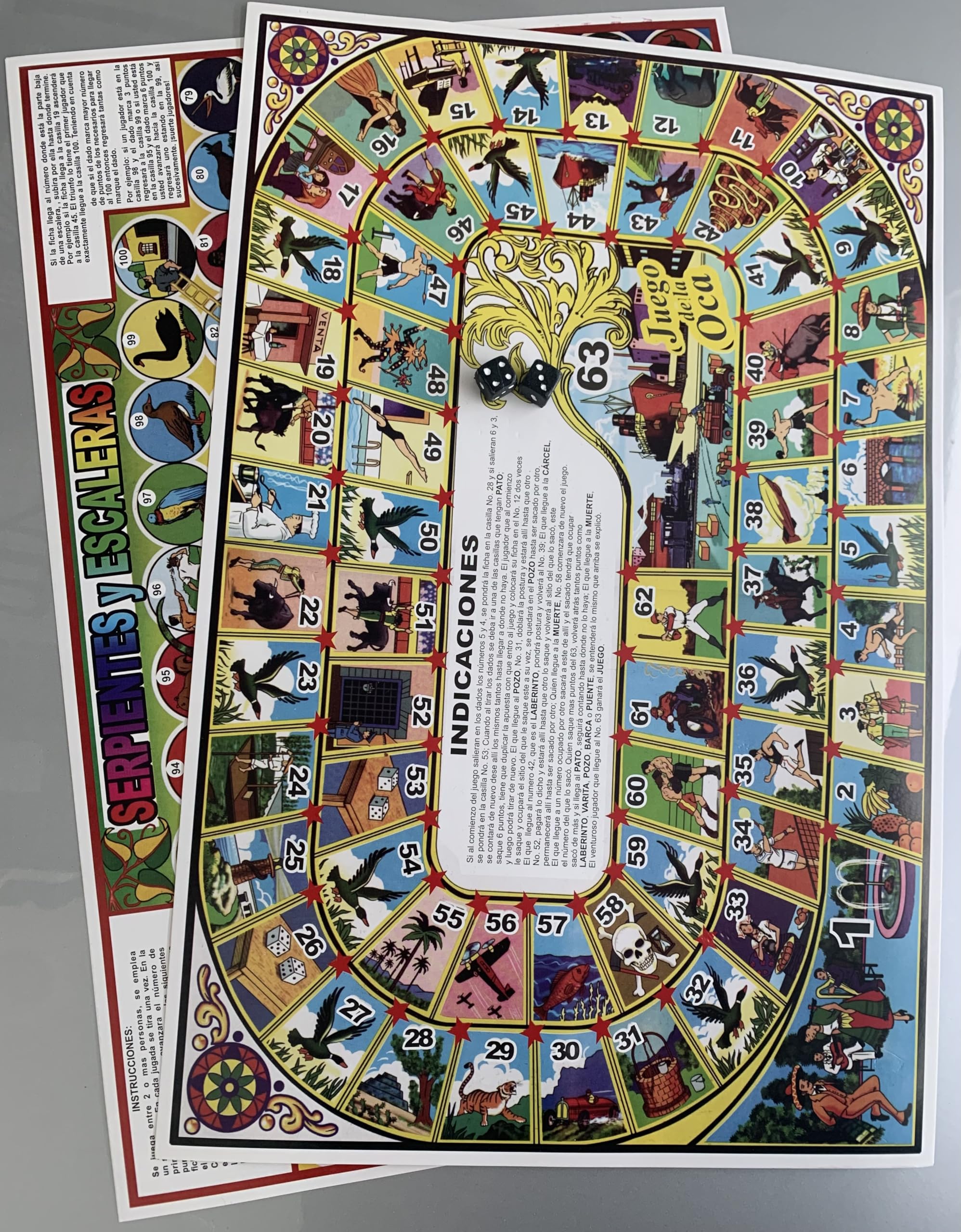 Foto 1 | Juego De Mesa Generic Goose Game Y Snakes And Ladders - Venta Internacional.