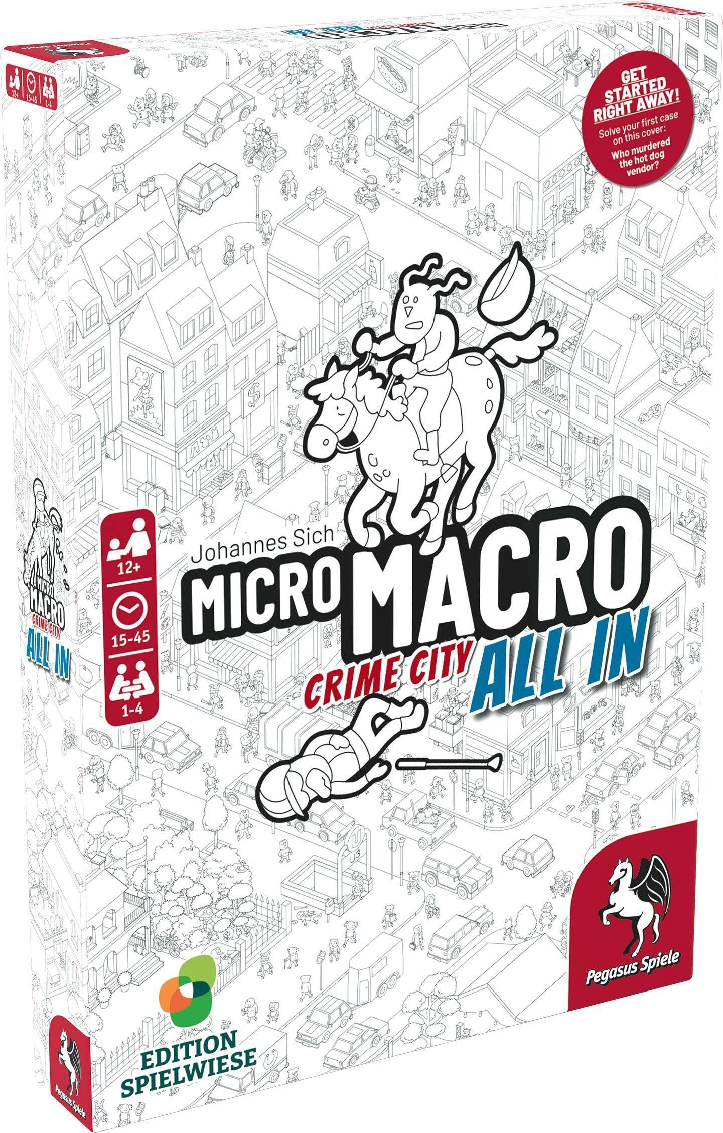 Juego De Mesa Micromacro: Crime City 3: All In Pegasus Spiele - Venta Internacional.