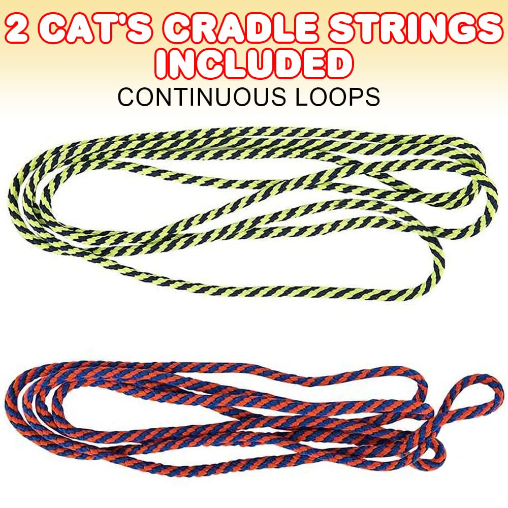 Foto 3 pulgar | Cuerda Para Cat's Cradle Game Artcreativity, 160 Cm, 2 Piezas - Venta Internacional.