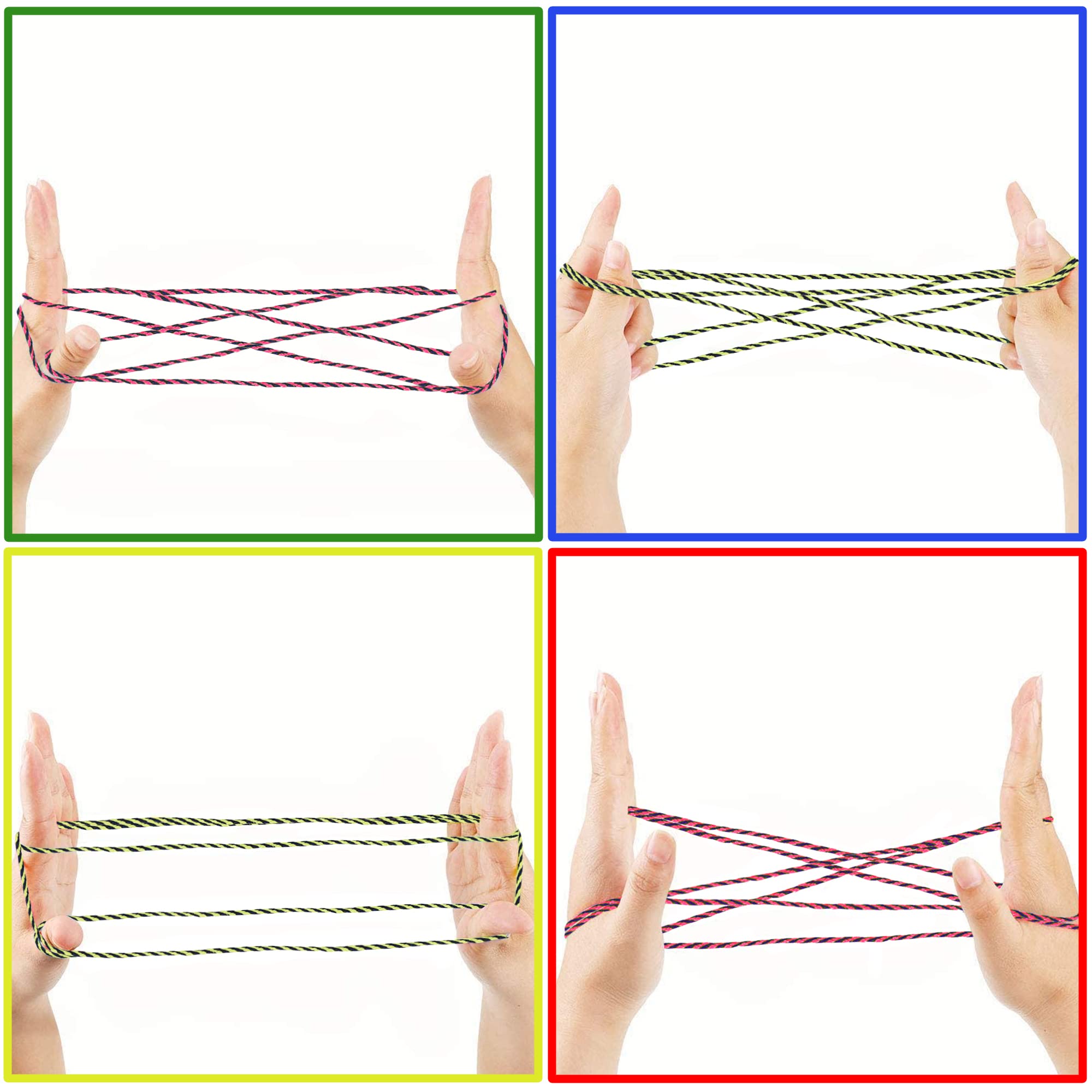 Foto 4 pulgar | Cuerda Para Cat's Cradle Game Artcreativity, 160 Cm, 2 Piezas - Venta Internacional.
