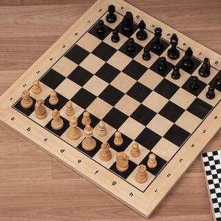 Foto 5 | Tablero De Ajedrez A&a Professional De Madera De 54 Cm Con Bolsa De Almacenamiento - Venta Internacional.