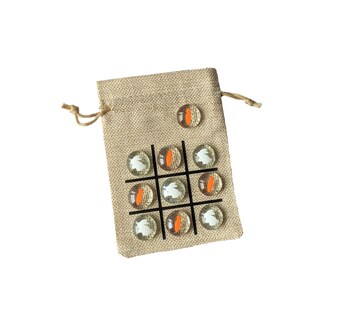 Foto 1 | Juego Tic Tac Toe, Regalo Con Temática De Pascua Para Niños Con Bolsa Y Guijarros - Venta Internacional.