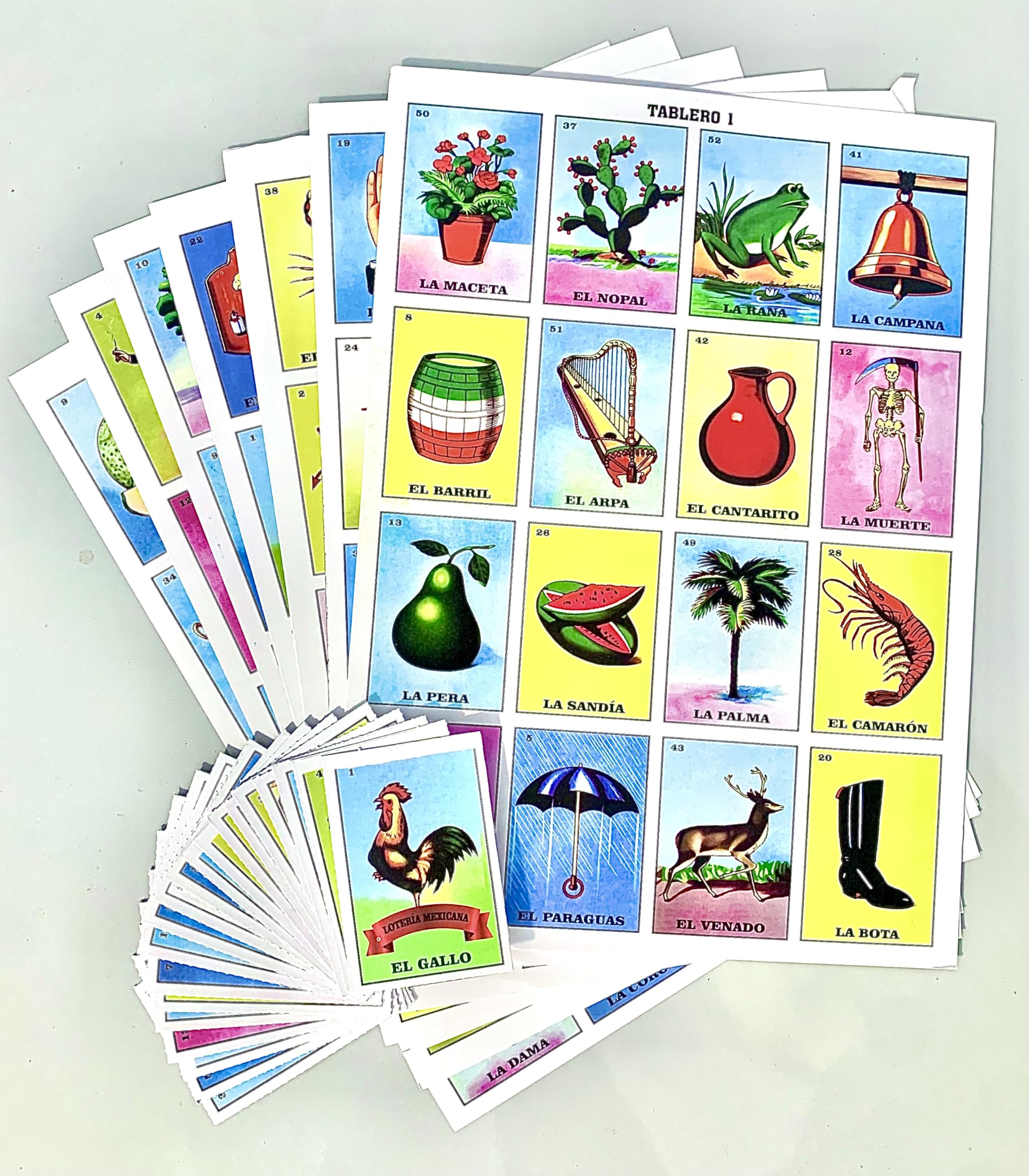 Foto 5 pulgar | Juego De Mesa Mexicano, Juego De Serpientes Y Escaleras, Juego De Ganso, Lotería - Venta Internacional.