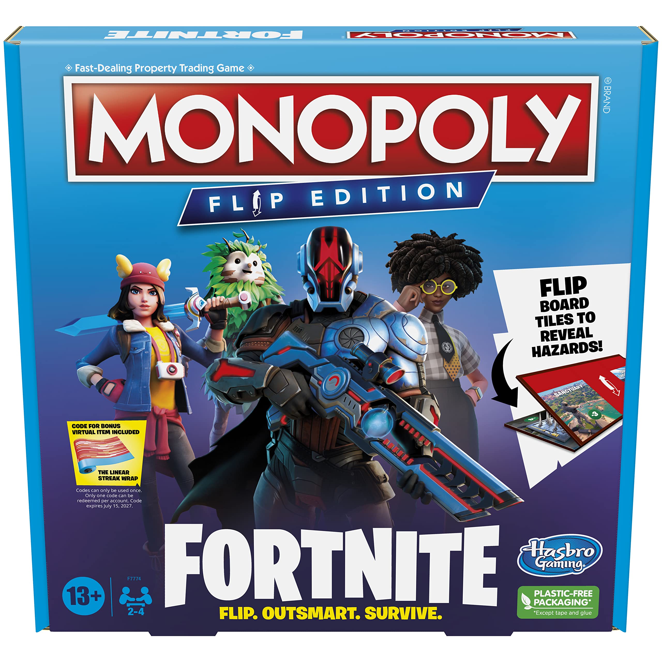 Juego De Mesa Hasbro Gaming Monopoly Flip Edition Fortnite - Venta Internacional.