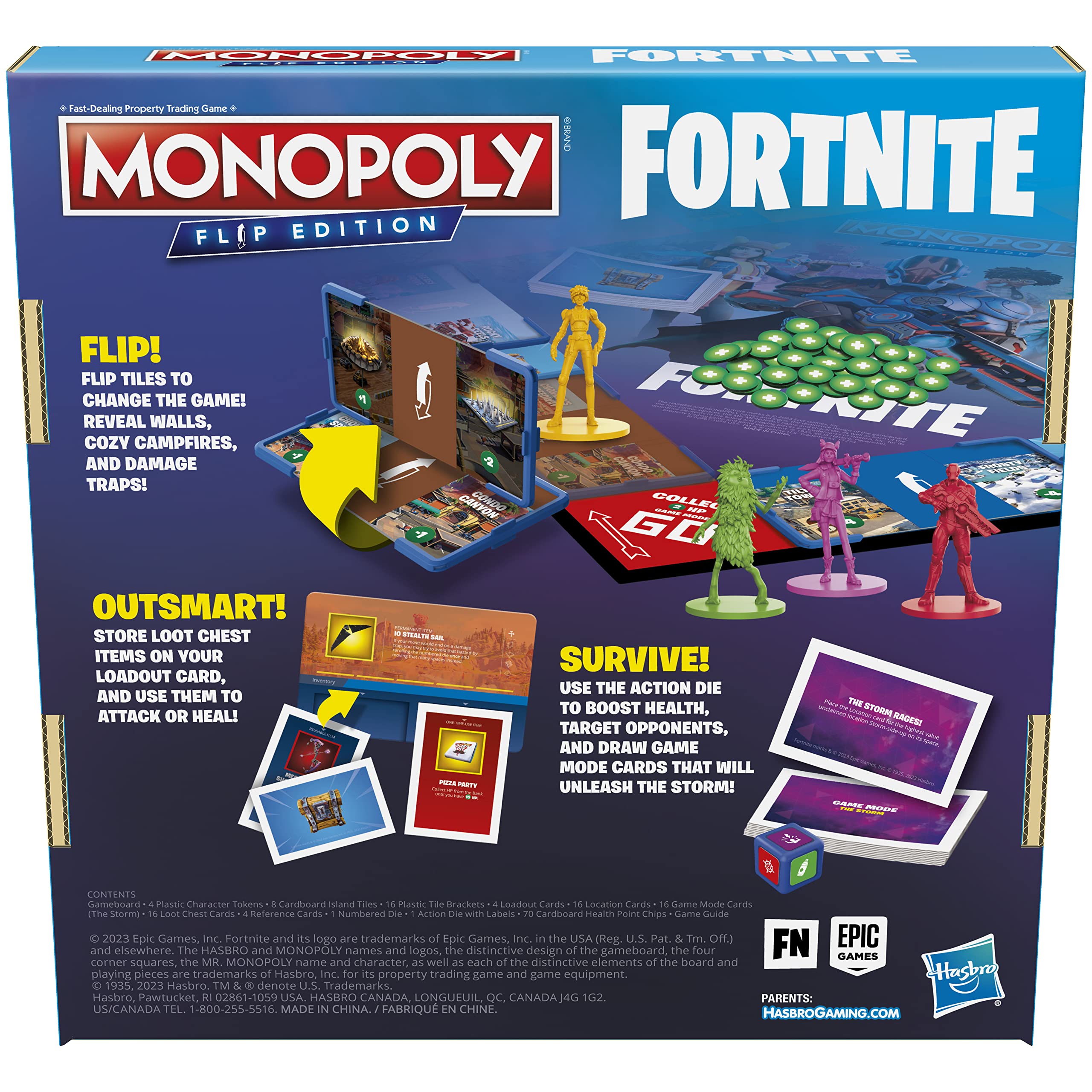 Foto 3 pulgar | Juego De Mesa Hasbro Gaming Monopoly Flip Edition Fortnite - Venta Internacional.