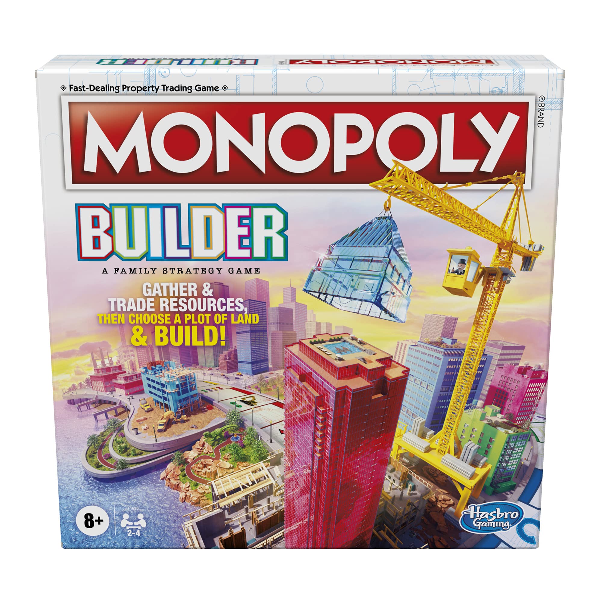 Foto 2 pulgar | Juego De Mesa Monopoly Builder Hasbro Gaming Kids 8+ 2-4 Jugadores - Venta Internacional.