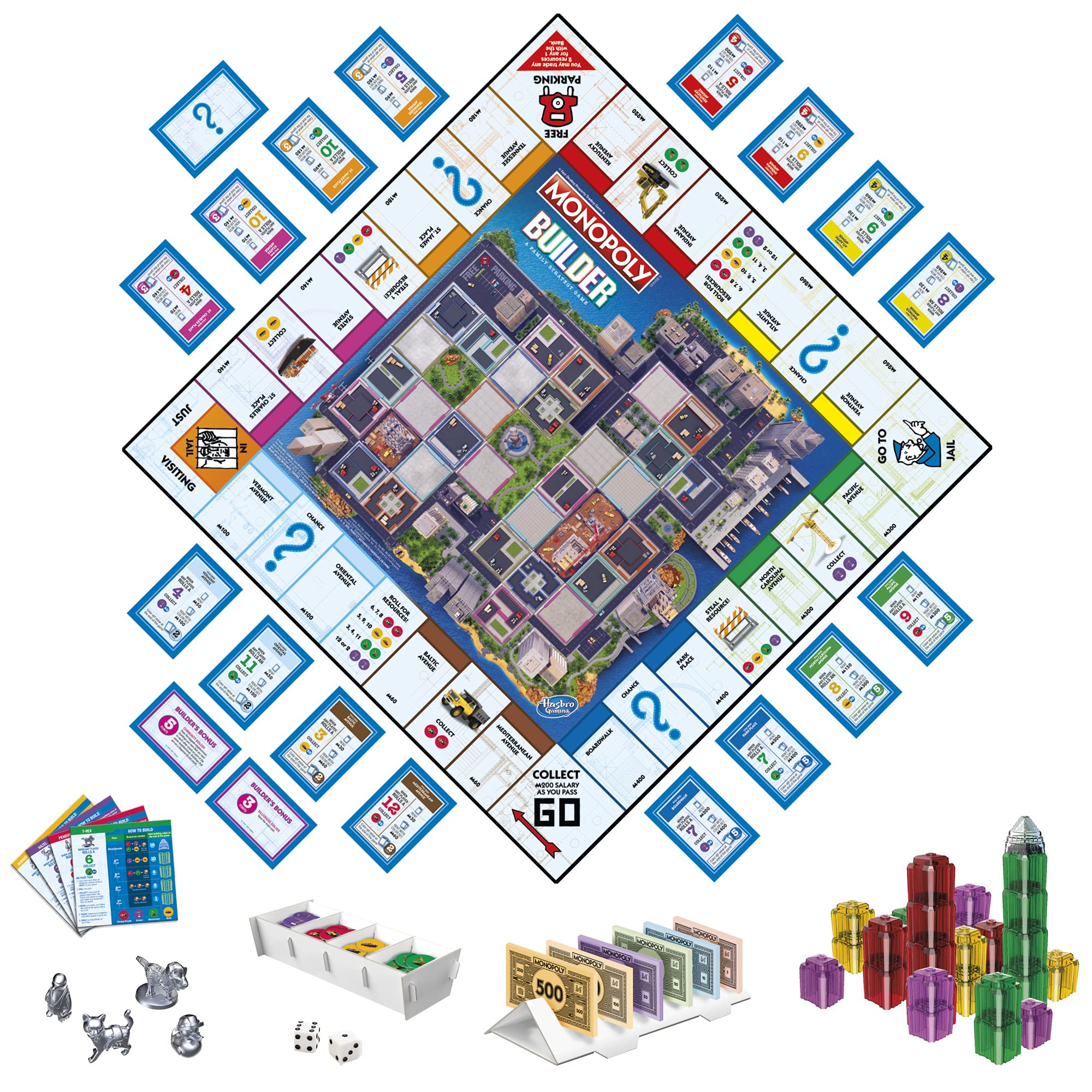 Foto 3 pulgar | Juego De Mesa Monopoly Builder Hasbro Gaming Kids 8+ 2-4 Jugadores - Venta Internacional.