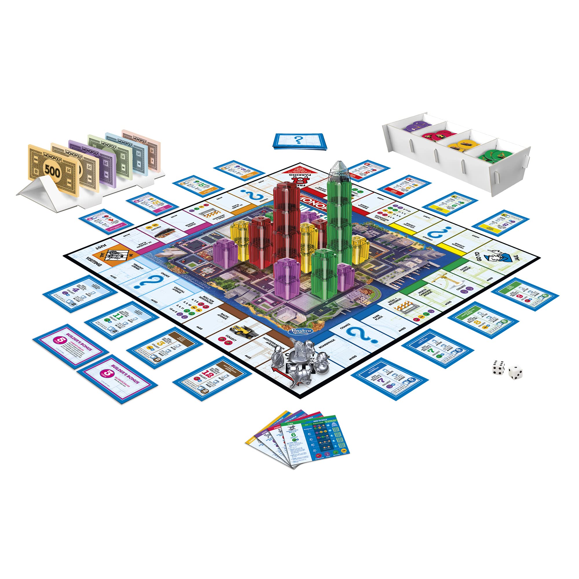 Foto 4 pulgar | Juego De Mesa Monopoly Builder Hasbro Gaming Kids 8+ 2-4 Jugadores - Venta Internacional.