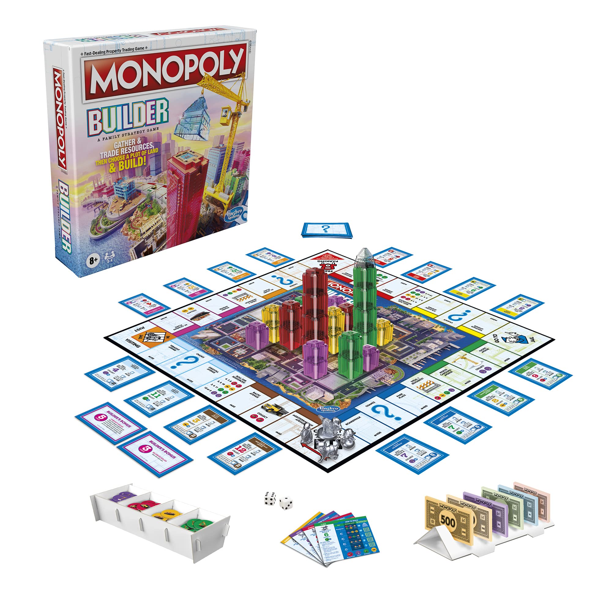 Foto 5 pulgar | Juego De Mesa Monopoly Builder Hasbro Gaming Kids 8+ 2-4 Jugadores - Venta Internacional.