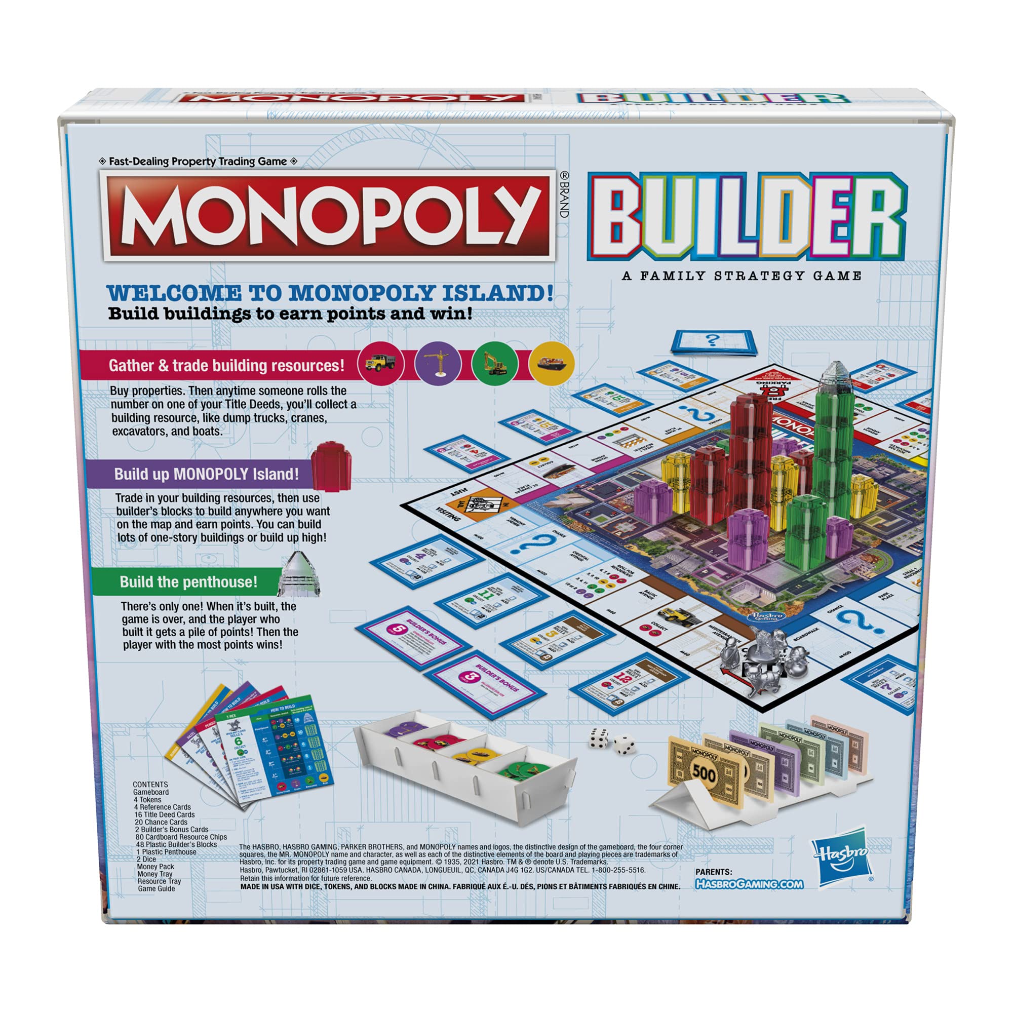 Foto 6 pulgar | Juego De Mesa Monopoly Builder Hasbro Gaming Kids 8+ 2-4 Jugadores - Venta Internacional.