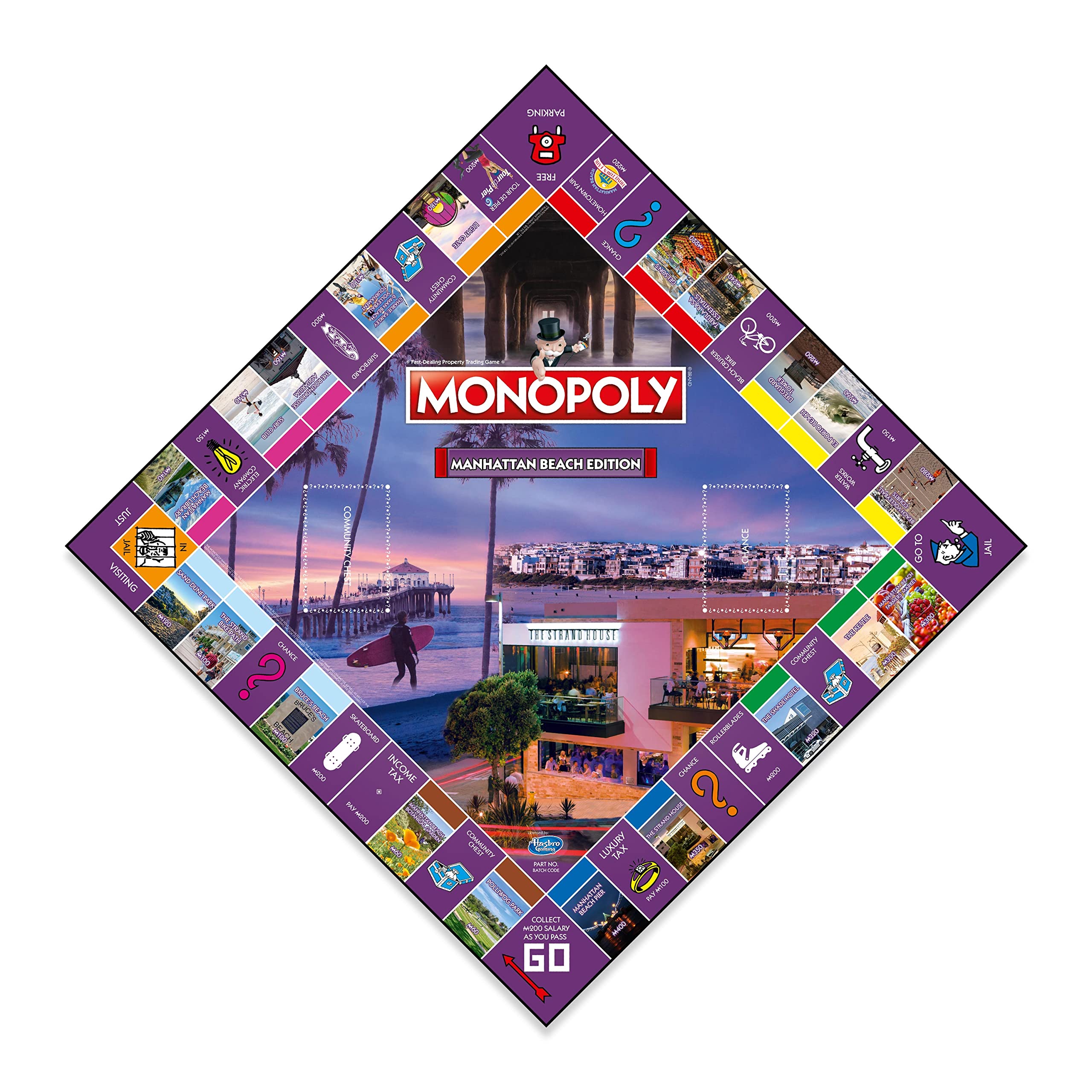 Foto 3 | Juego De Mesa Monopoly Manhattan Beach Edition Para 2-6 Jugadores - Venta Internacional.