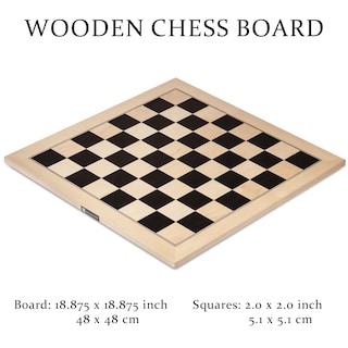 Foto 3 | Tablero De Ajedrez A&a Para Torneo Profesional De Madera De 48 Cm - Venta Internacional.