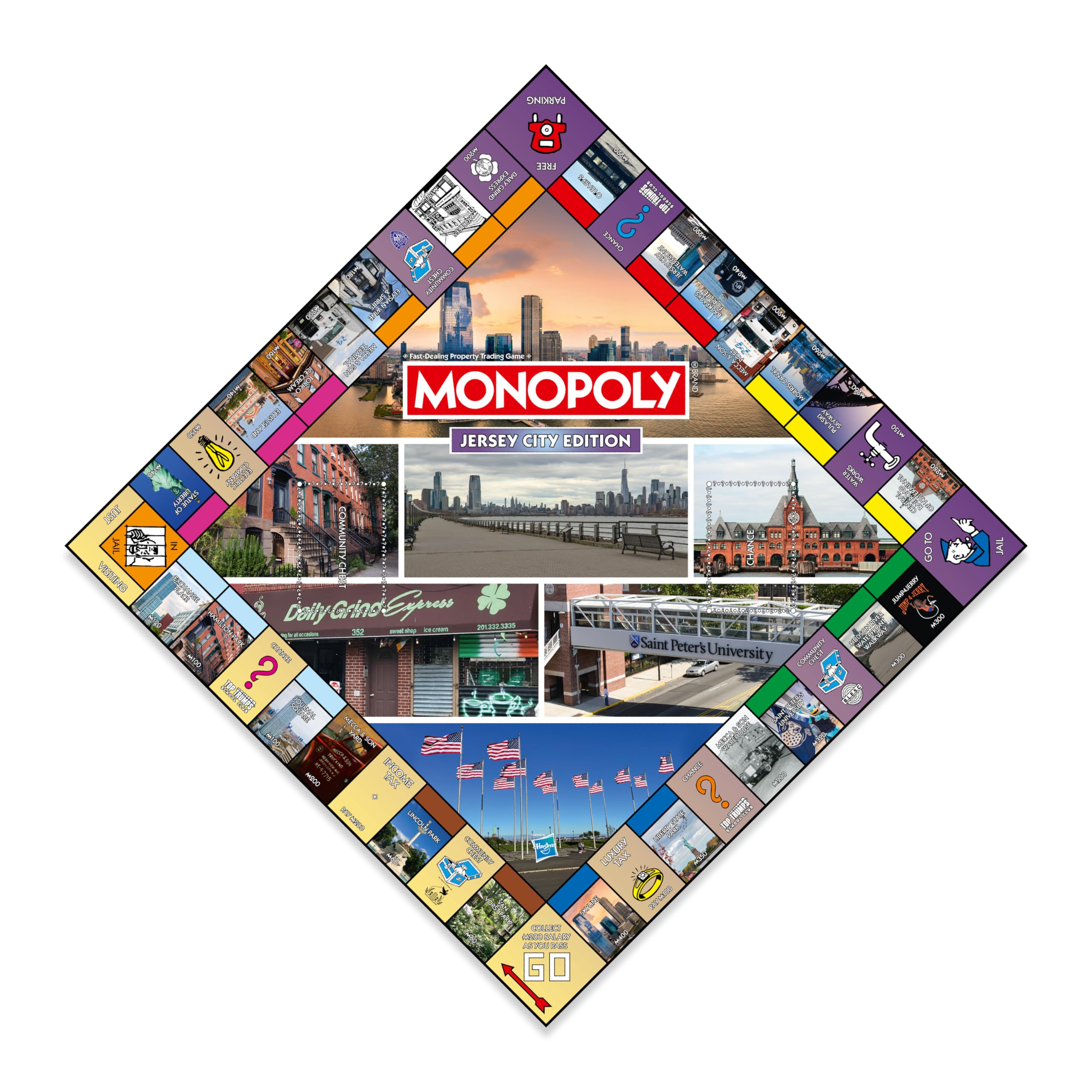 Foto 6 pulgar | Juego De Mesa Monopoly Jersey City Nj Edition Para 2-6 Jugadores - Venta Internacional.