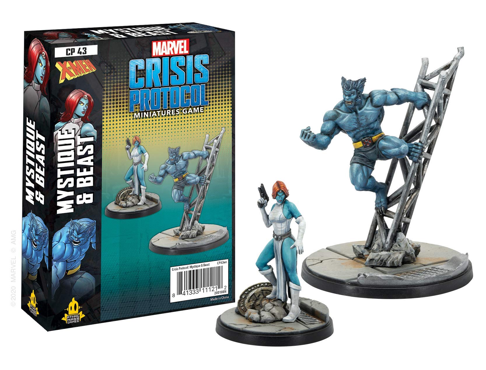 Foto 3 pulgar | Miniaturas Atomic Mass Games Marvel Crisis Protocol Mystique & Beast - Venta Internacional.