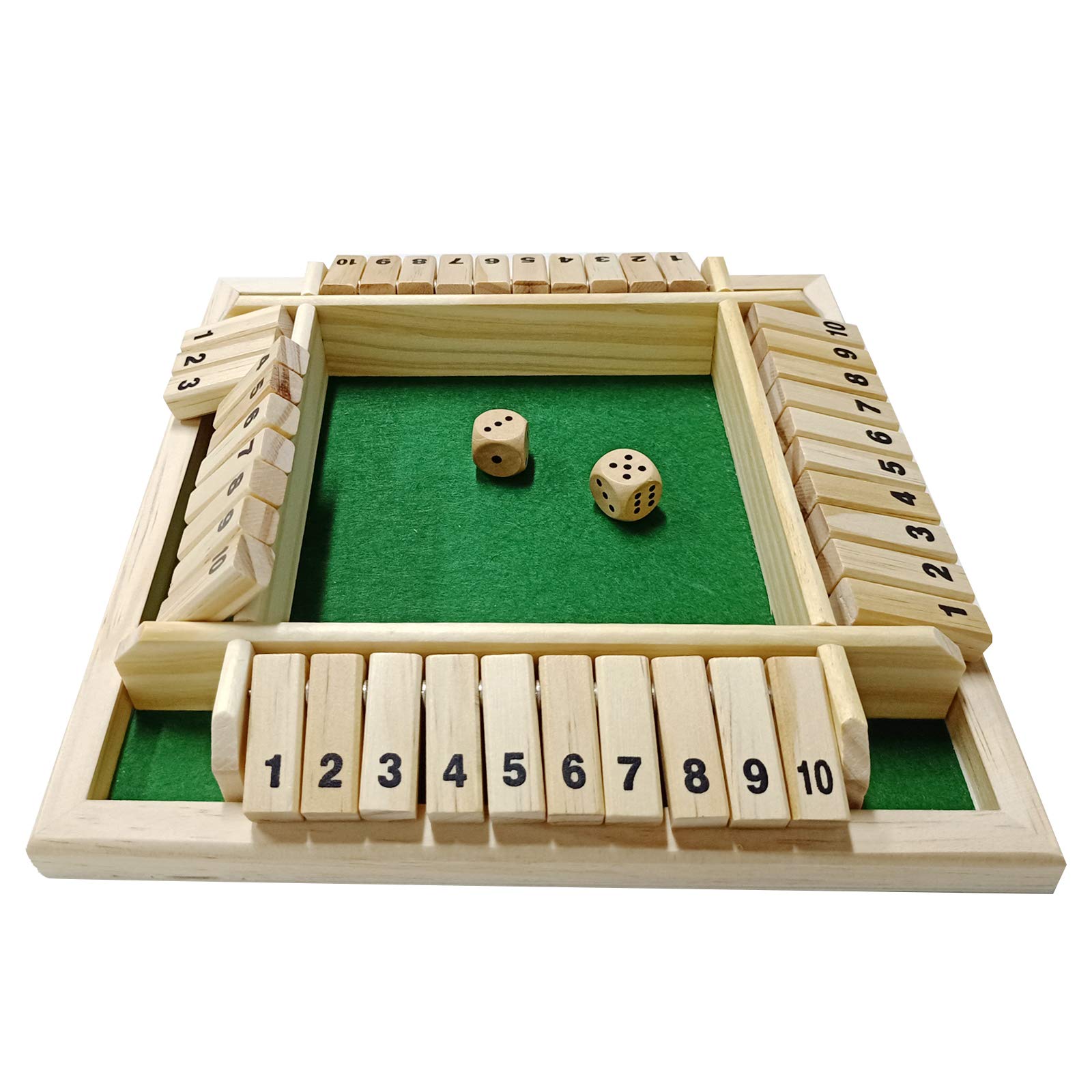 Juego De Dados Shut The Box Dc-beautiful Para Adultos De 2 A 4 Jugadores - Venta Internacional.