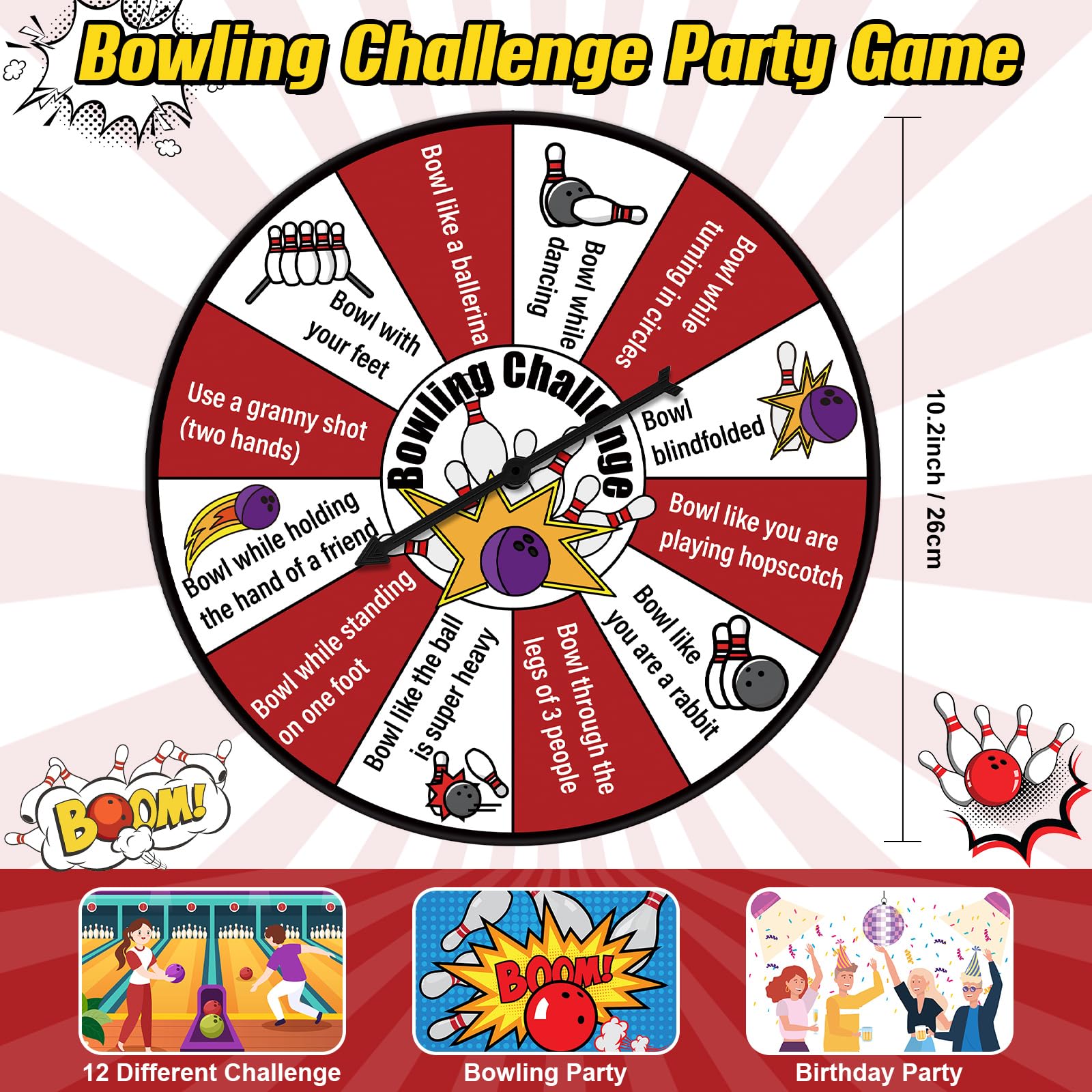 Foto 4 pulgar | Juego Spinner Hyden De Bowling Challenge Para Regalos De Fiesta - Venta Internacional.