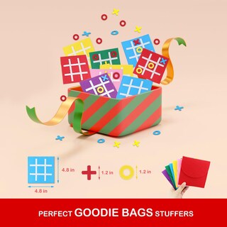 Foto 4 | Juego De Mesa Tic Tac Toe Pjdrllc, Obsequios Para Fiestas Infantiles (paquete De 12) - Venta Internacional.