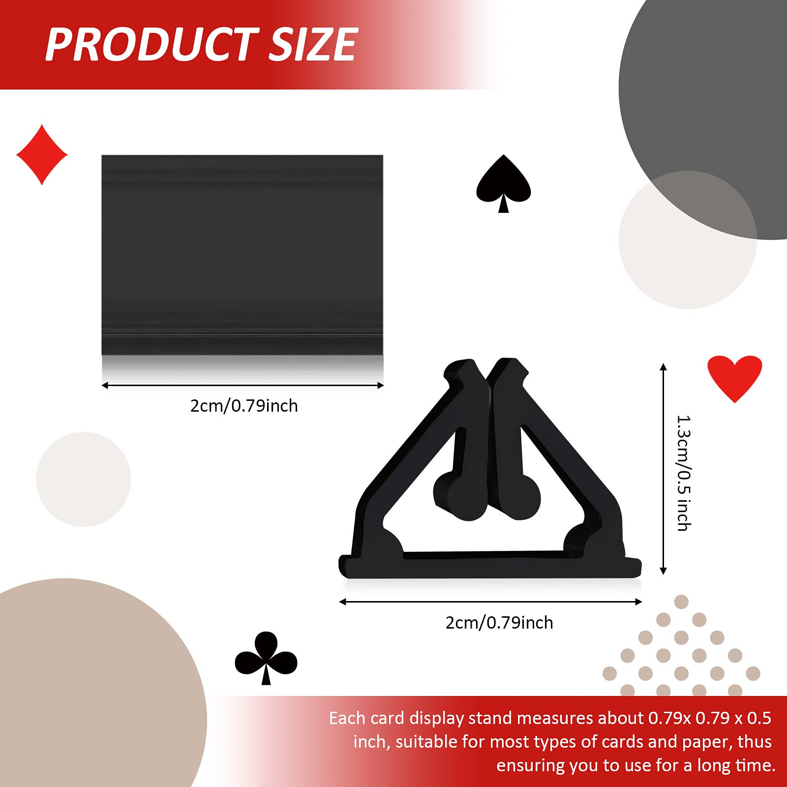 Foto 3 pulgar | Juego De 24 Soportes De Plástico Para Tarjetas Maitys - Venta Internacional.