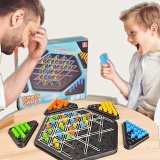 Foto 3 | Juego De Mesa Chain Triangle Chess Interactive Family De 2 A 4 Jugadores - Venta Internacional.