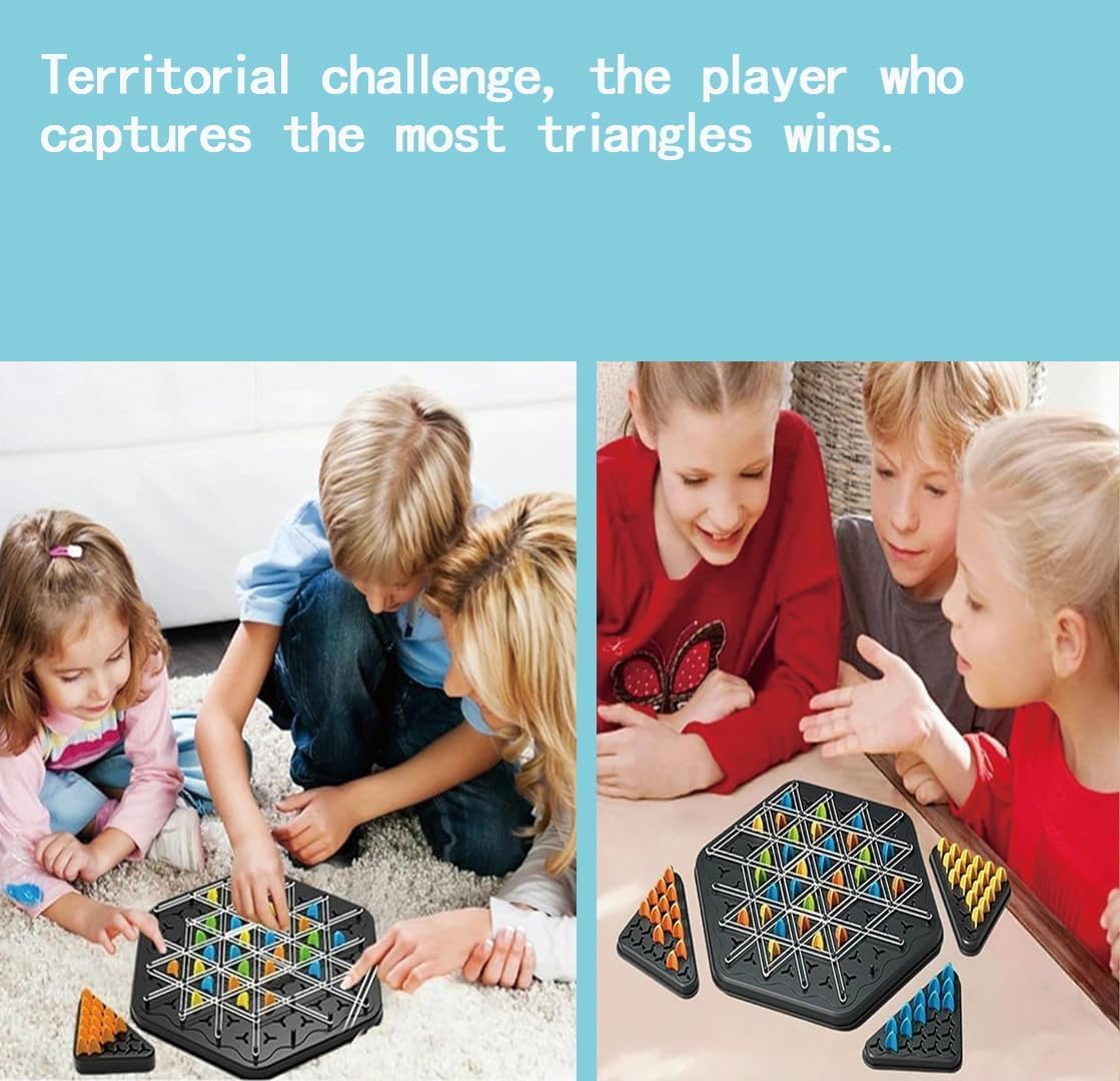 Foto 6 pulgar | Juego De Mesa Chain Triangle Chess Interactive Family De 2 A 4 Jugadores - Venta Internacional.