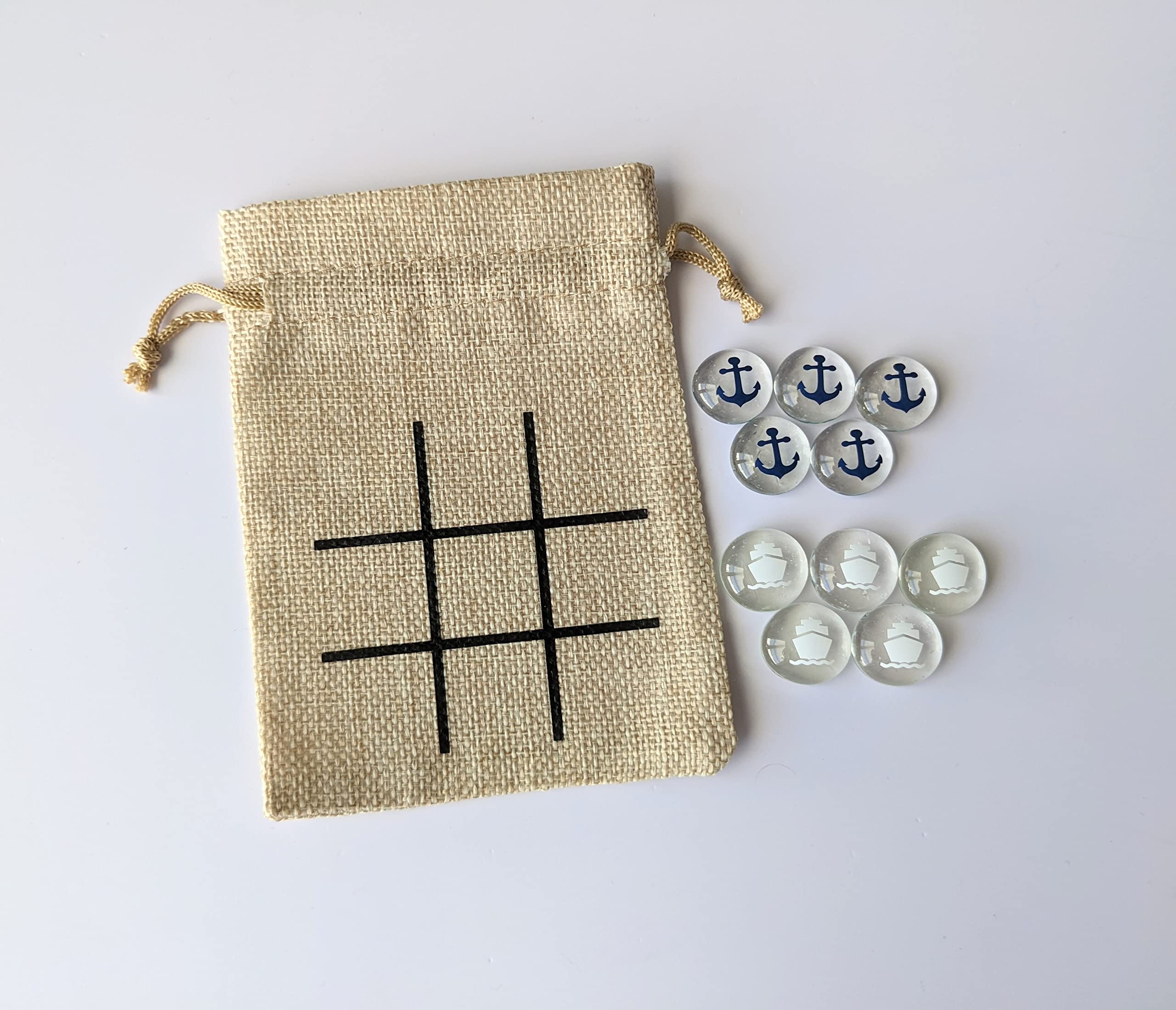 Foto 3 pulgar | Extensor De Peces Tic Tac Toe Game De Regalo Con Diseño De Barco Y Ancla - Venta Internacional.