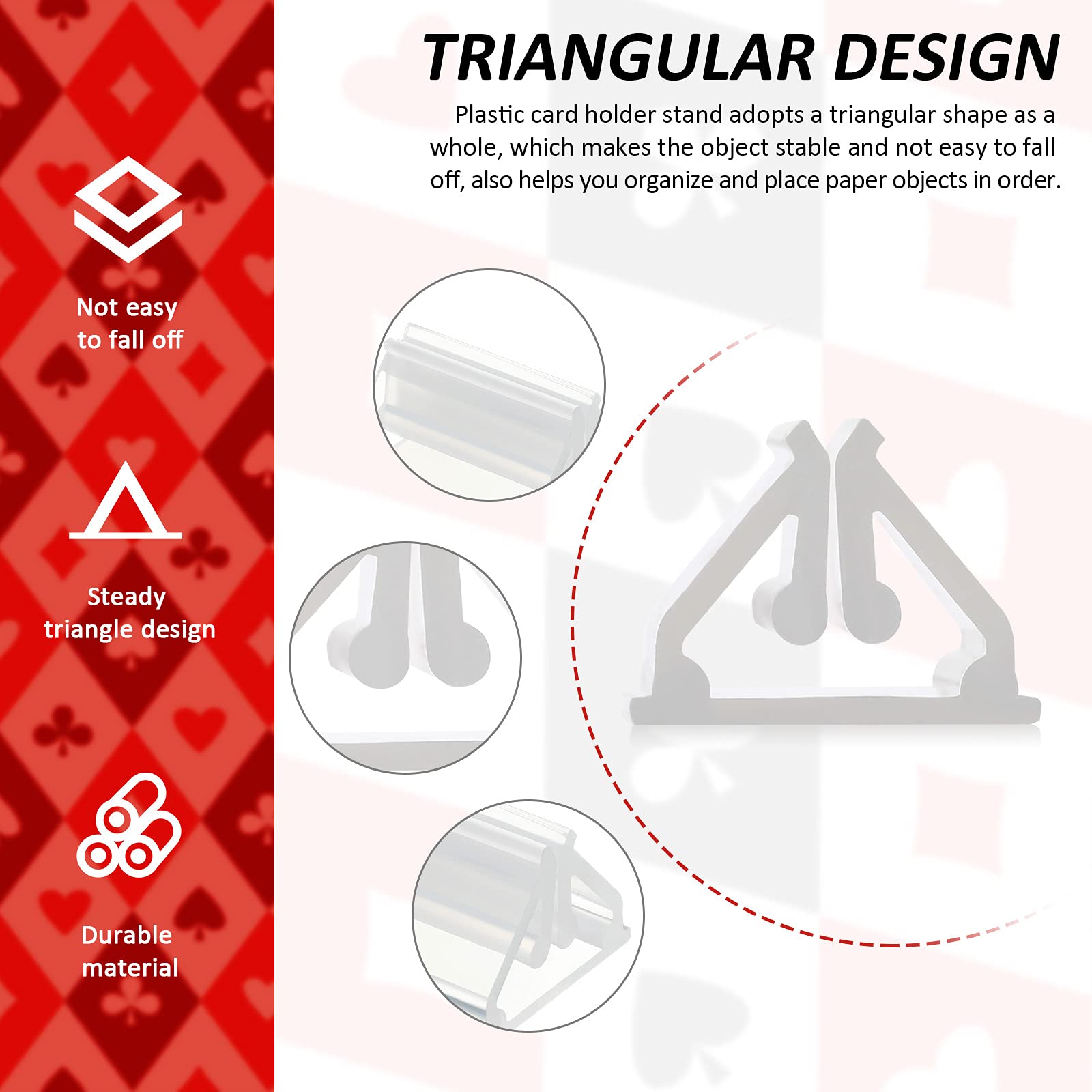 Foto 5 pulgar | Soportes Para Tarjetas De Juego Maitys De Plástico Transparente (30 Piezas) - Venta Internacional.