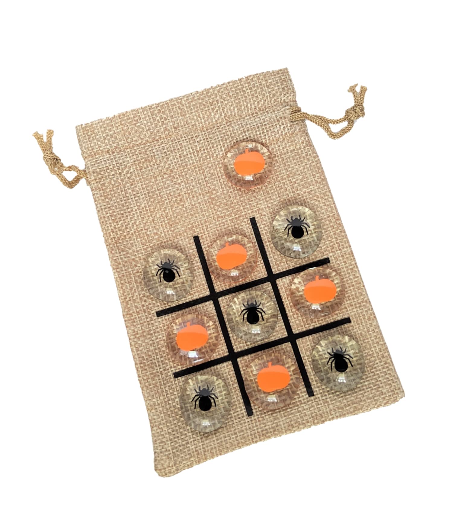 Foto 2 pulgar | Juego Tic Tac Toe, Regalo De Halloween Para Niños, Calabaza Y Araña - Venta Internacional.