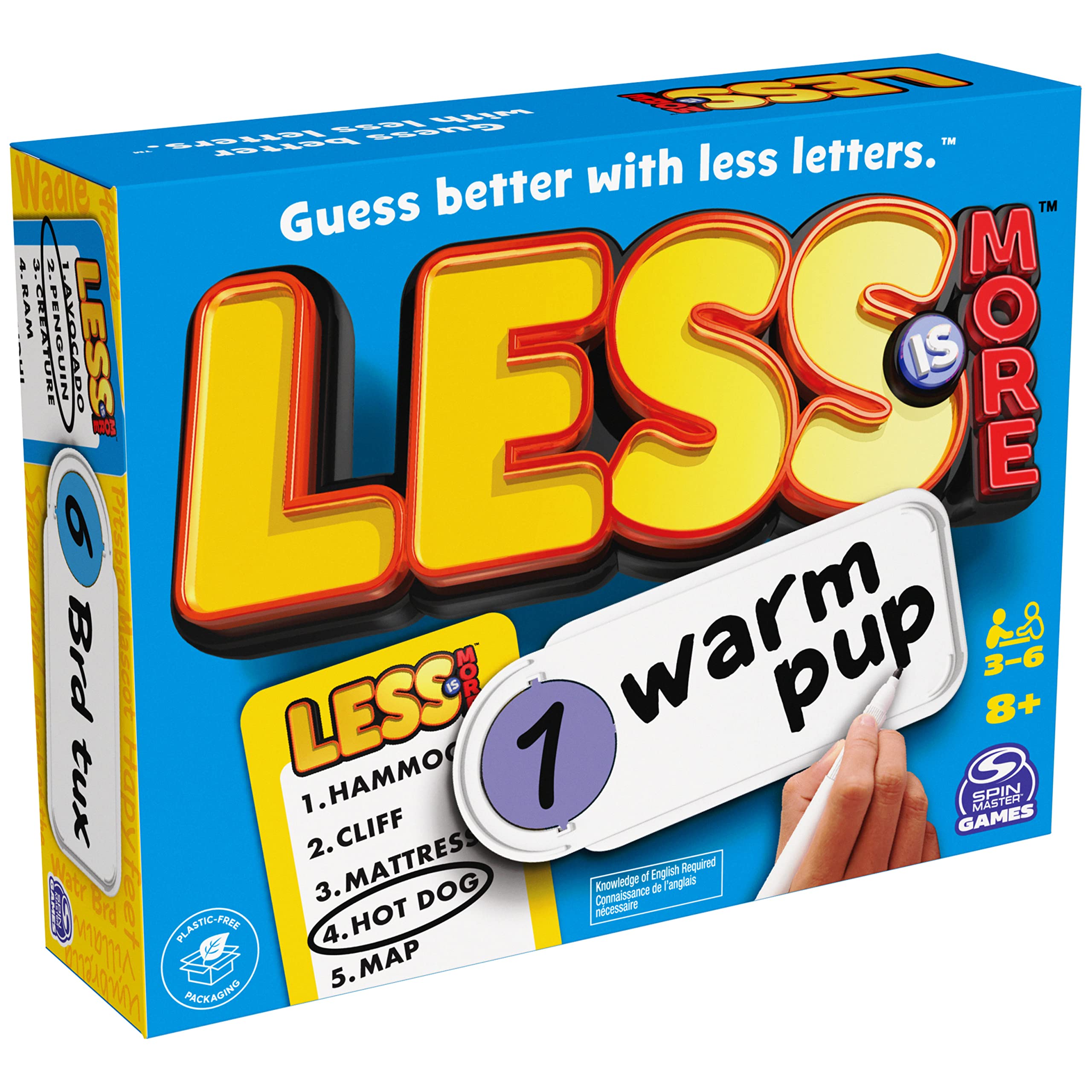 Foto 6 | Juego De Mesa Para Fiestas Spin Master Less Is More Con Rotuladores Borrables - Venta Internacional.