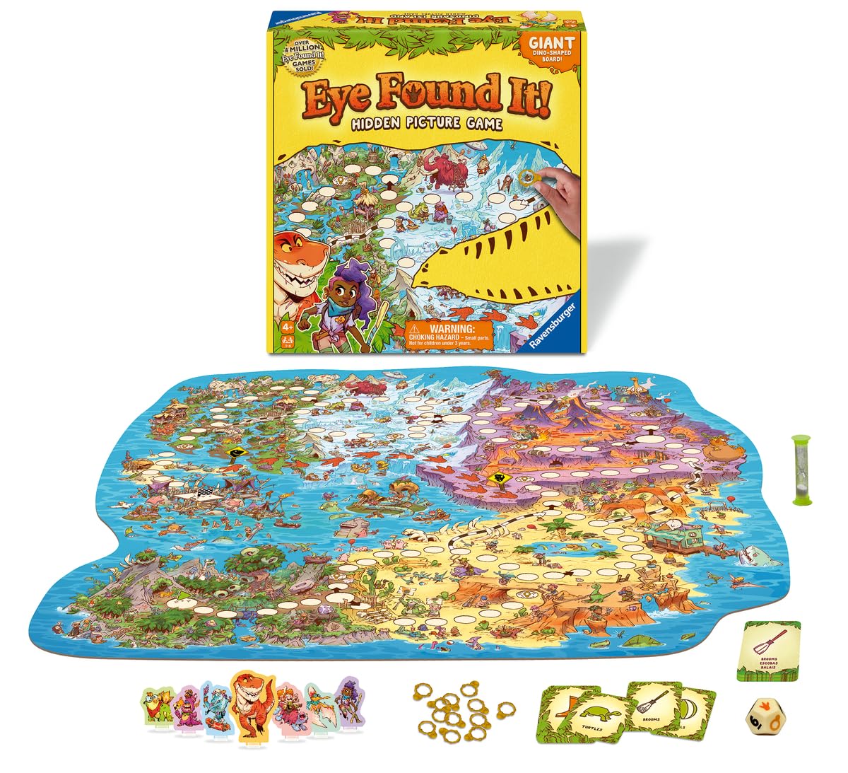 Juego De Mesa Ravensburger Dinosaur Island Eye Found It! - Venta Internacional.