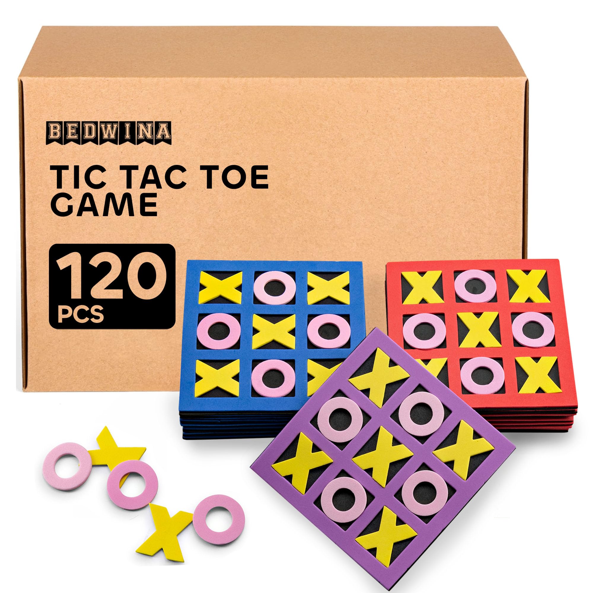 Foto 1 | Minijuego De Mesa Bedwina Tic Tac Toe Foam 5x5 Para Niños (120) - Venta Internacional.