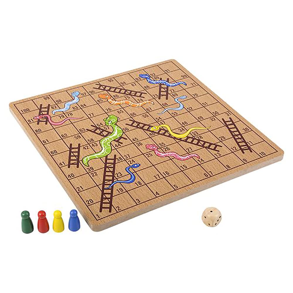Foto 3 pulgar | Juego De Mesa The Dreidel Company Classic Wooden Snakes & Ladders - Venta Internacional.