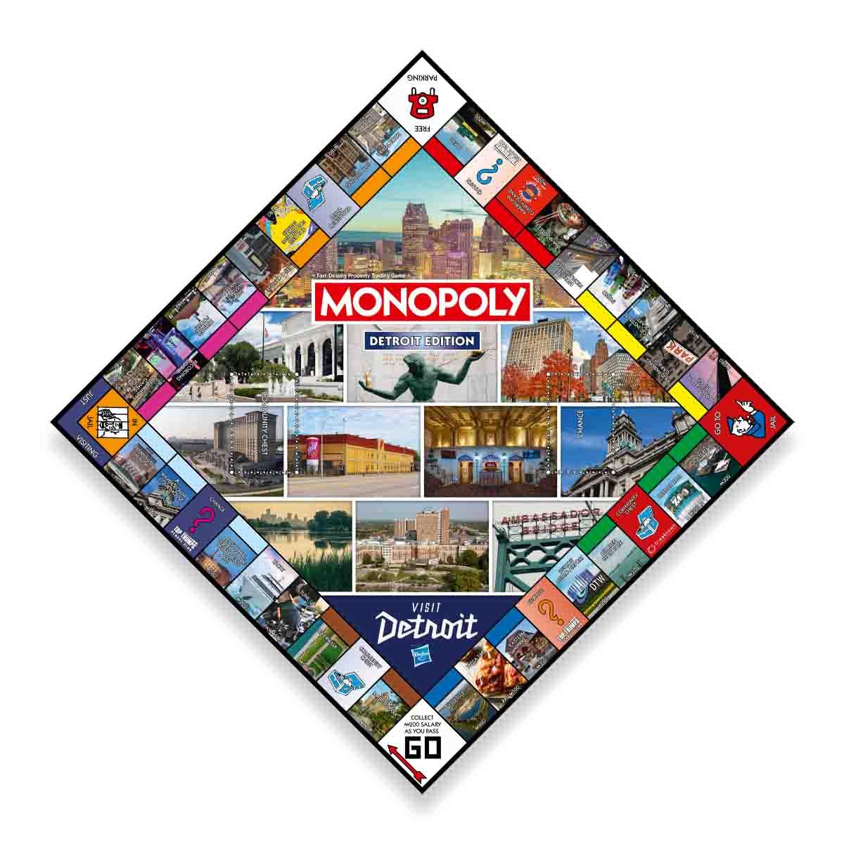 Foto 3 | Juego De Mesa Monopoly Detroit Mi Edition Para 2-6 Jugadores - Venta Internacional.