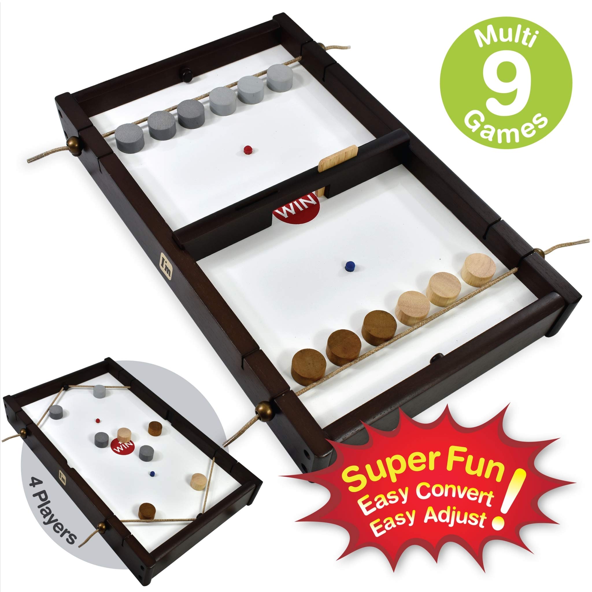 Foto 4 | Juego De Mesa I'm Big Shooz N Tozz De Madera Con Tapa Múltiple Para Niños - Venta Internacional.