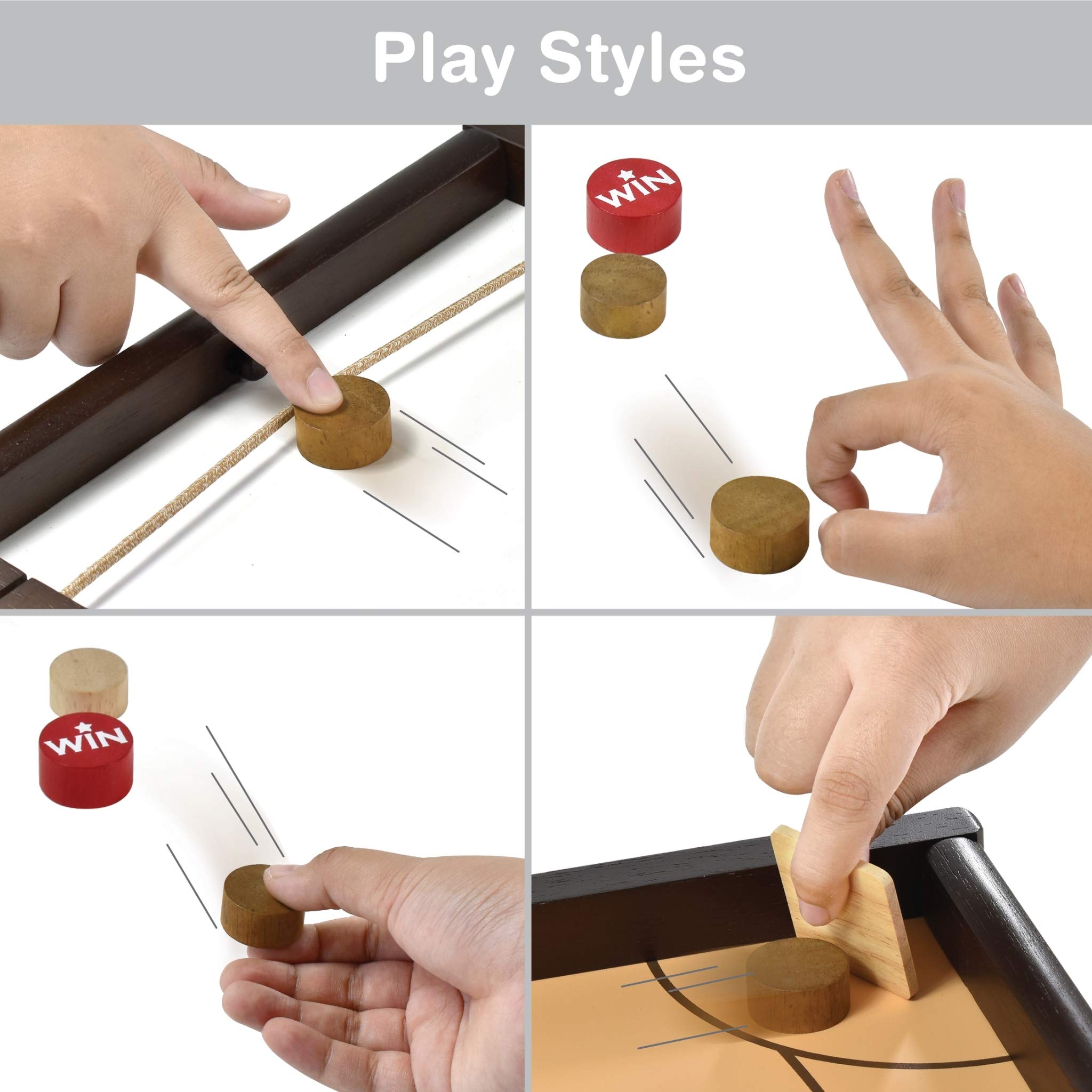 Foto 7 | Juego De Mesa I'm Big Shooz N Tozz De Madera Con Tapa Múltiple Para Niños - Venta Internacional.