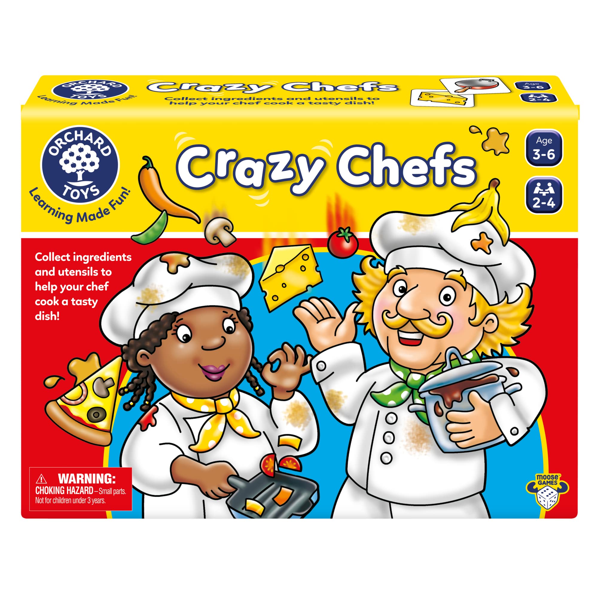 Foto 2 pulgar | Juego Orchard Toys Moose Crazy Chefs Para Niños De 3 A 6 Años - Venta Internacional.