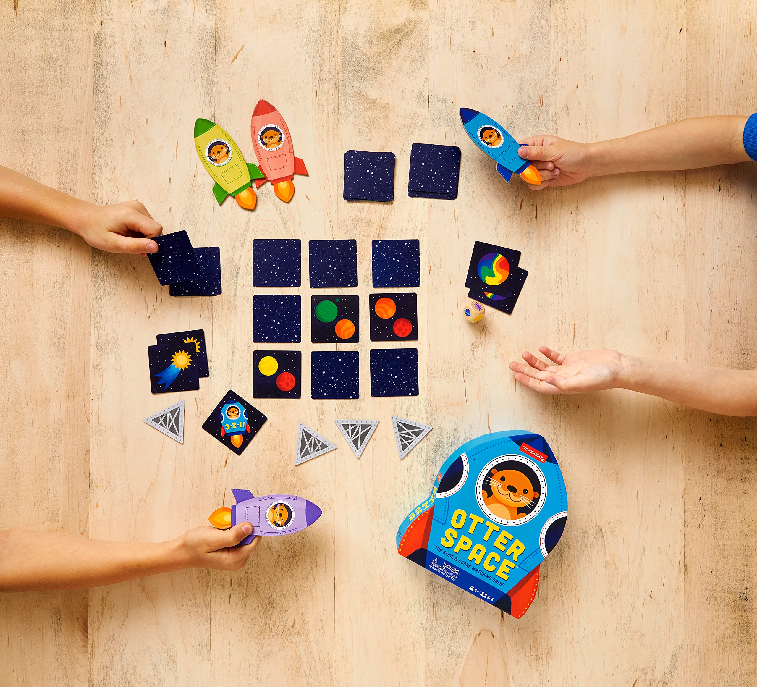 Foto 5 pulgar | Juego De Memoria Mudpuppy Otter Space Furry Kids 5+ Years - Venta Internacional.