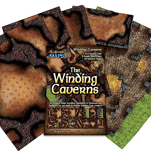 Juego De Rol Modular Battlemaps Arcknight The Winding Caverns X16 - Venta Internacional.