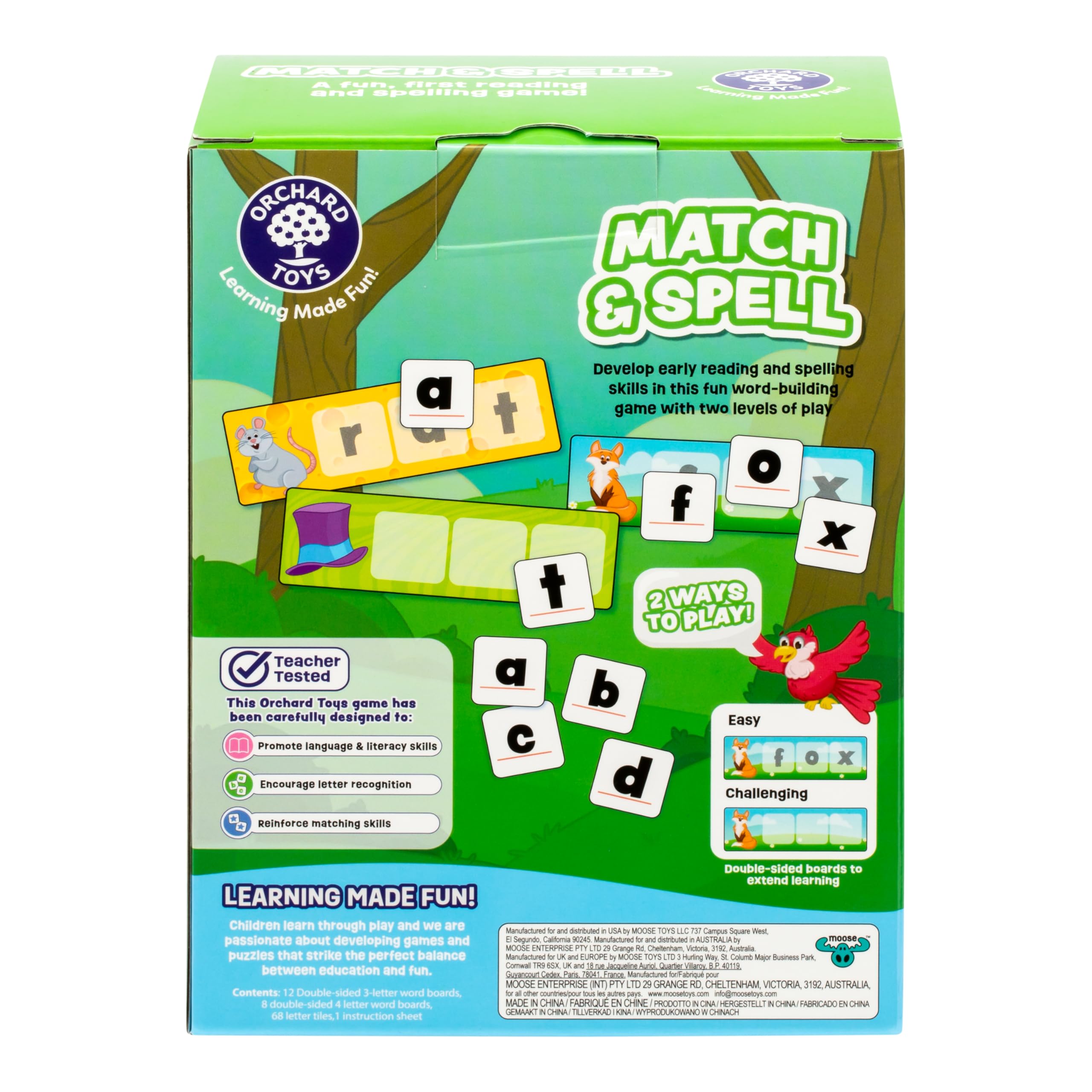 Foto 3 pulgar | Juego Orchard Toys Match & Spell New Art Para Niños Mayores De 4 Años - Venta Internacional.