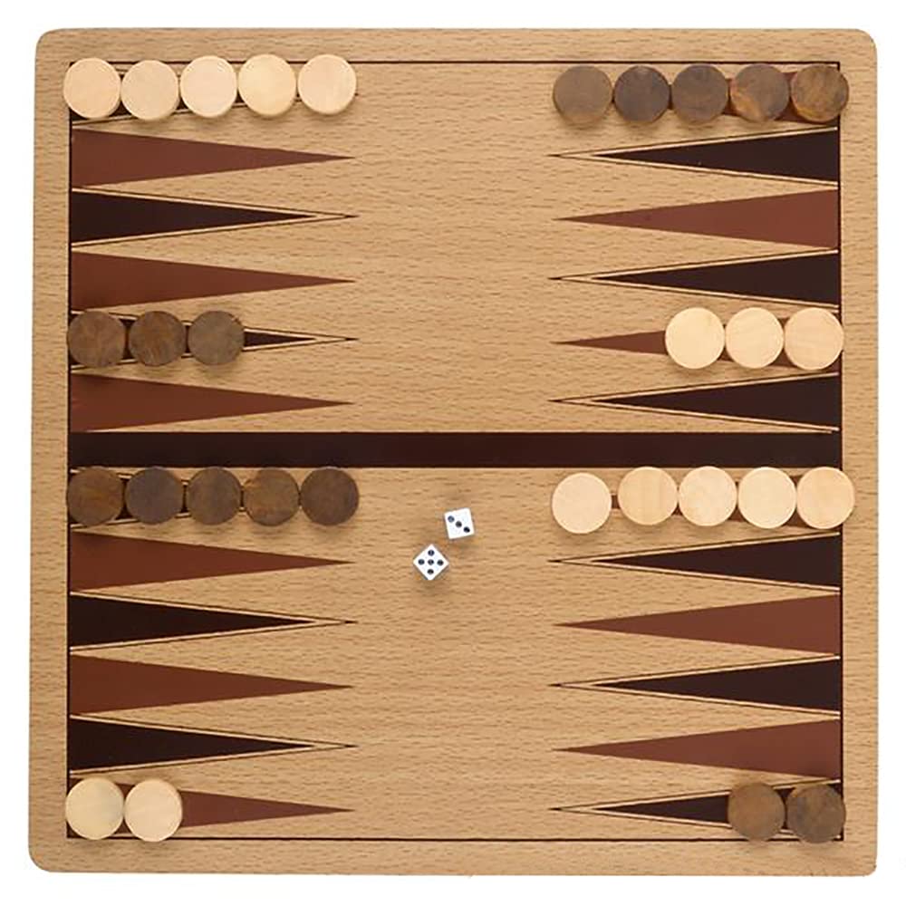 Foto 3 pulgar | Juego De Mesa The Dreidel Company Classic Wooden Backgammon 10 - Venta Internacional.