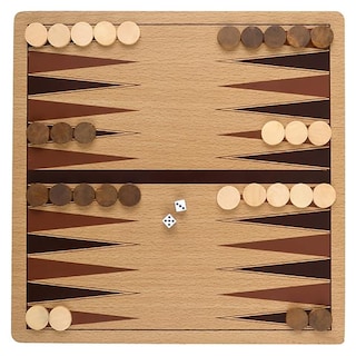 Foto 2 | Juego De Mesa The Dreidel Company Classic Wooden Backgammon 10 - Venta Internacional.
