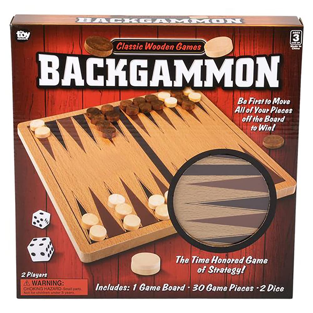 Foto 4 pulgar | Juego De Mesa The Dreidel Company Classic Wooden Backgammon 10 - Venta Internacional.