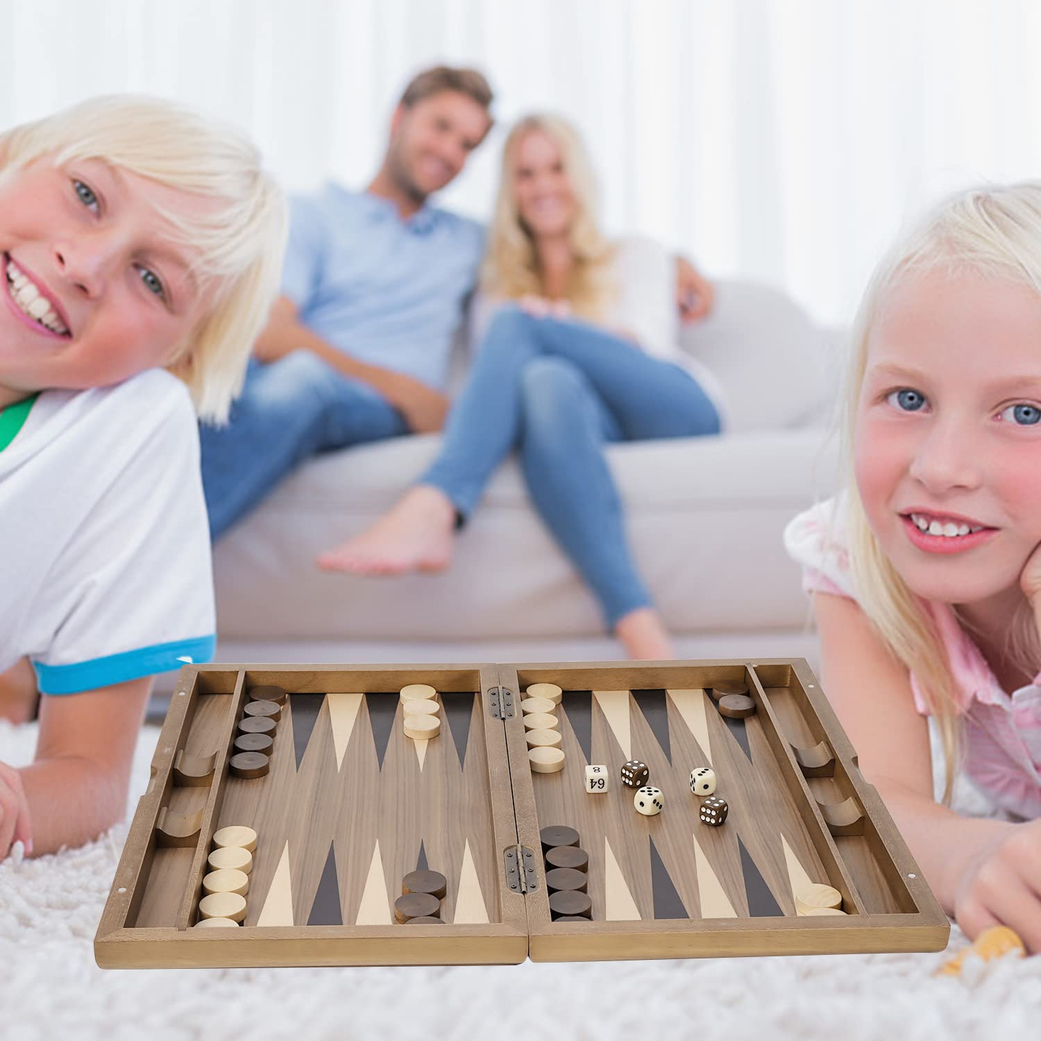 Foto 7 pulgar | Juego De Tablero De Backgammon Gse Games & Sports Expert Wooden - Venta Internacional.