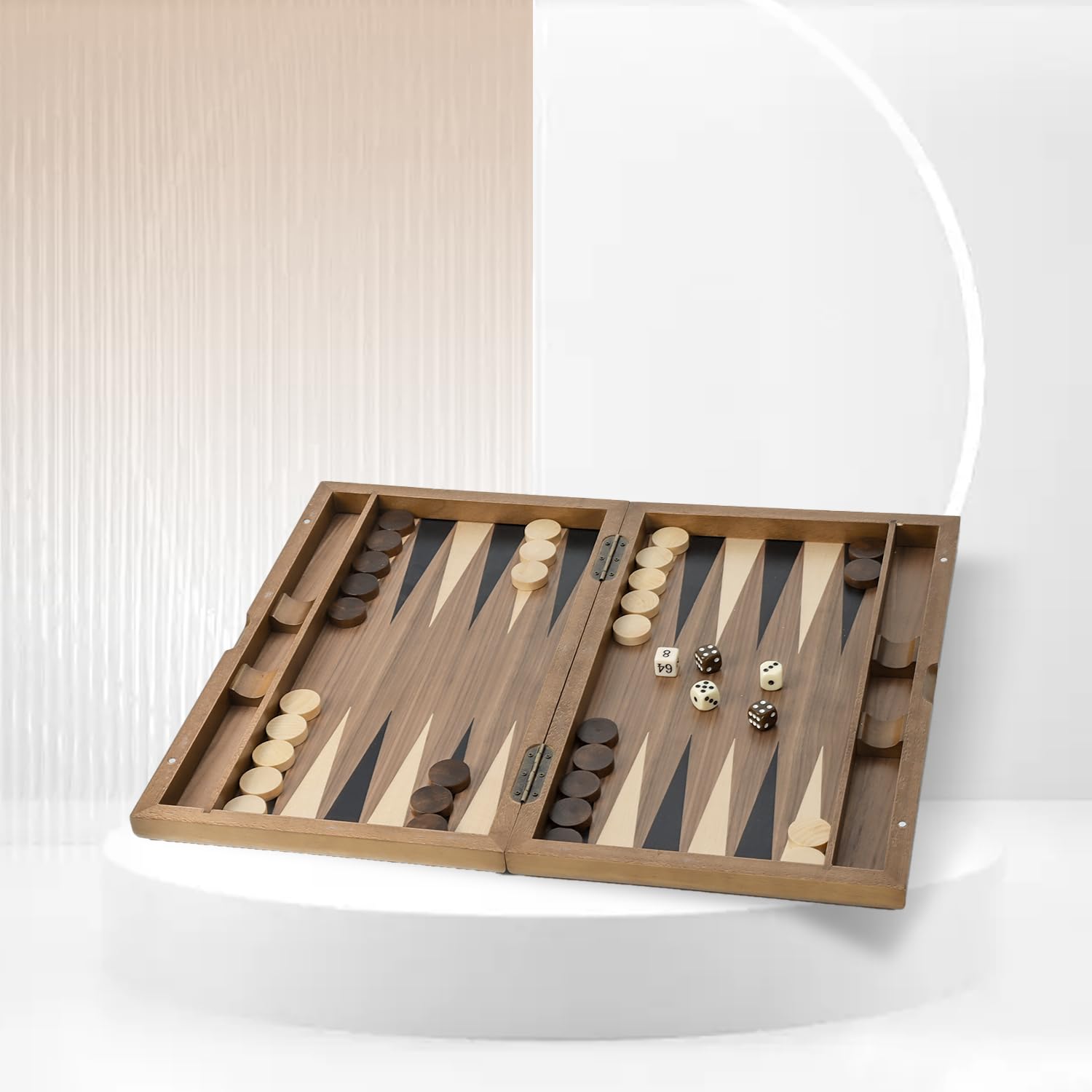 Foto 8 pulgar | Juego De Tablero De Backgammon Gse Games & Sports Expert Wooden - Venta Internacional.
