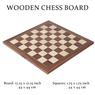 Foto 3 | Tablero De Ajedrez A&a Professional De Madera De Nogal Y Arce De 54 Cm - Venta Internacional.