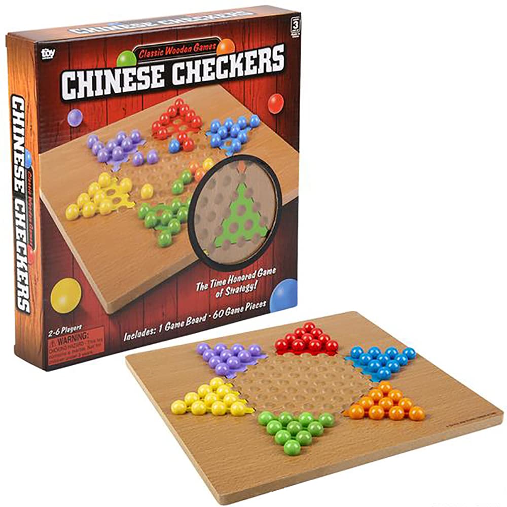 Foto 2 pulgar | Juego De Mesa The Dreidel Company Classic Wooden Chinese Checkers - Venta Internacional.