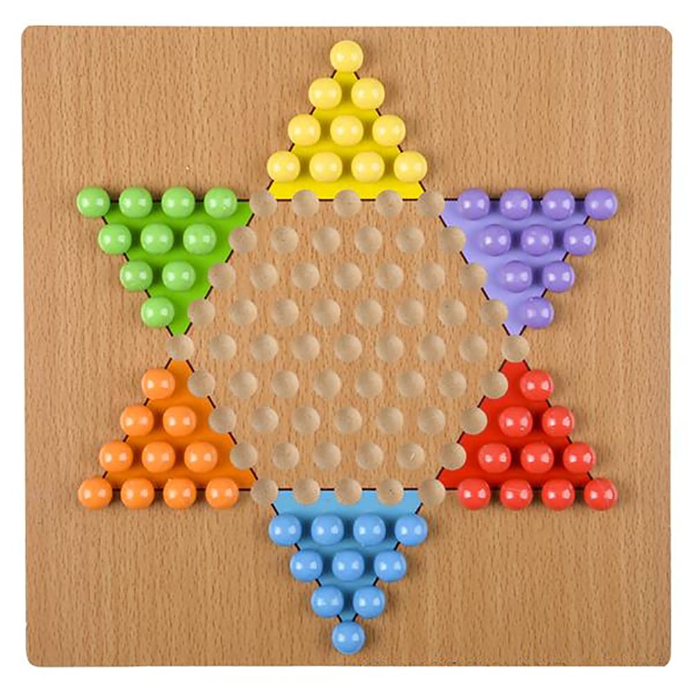 Foto 4 pulgar | Juego De Mesa The Dreidel Company Classic Wooden Chinese Checkers - Venta Internacional.