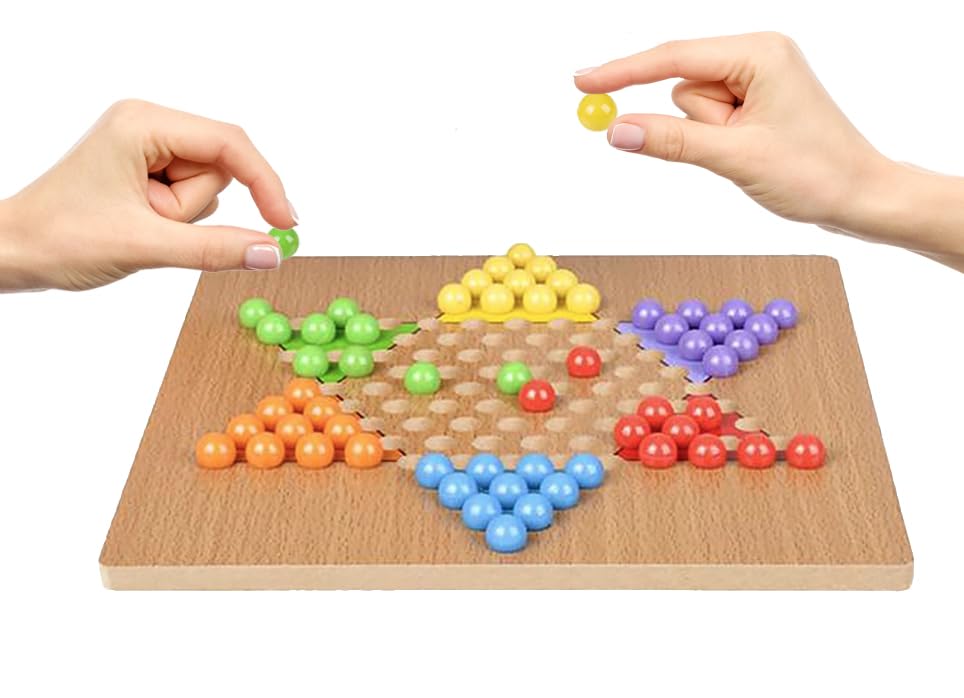 Foto 8 pulgar | Juego De Mesa The Dreidel Company Classic Wooden Chinese Checkers - Venta Internacional.